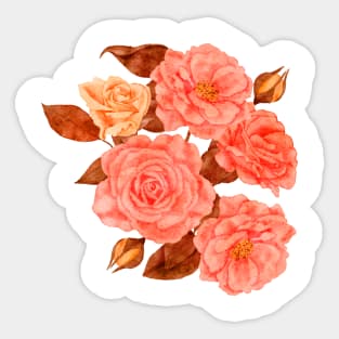 cute flowers color Sticker